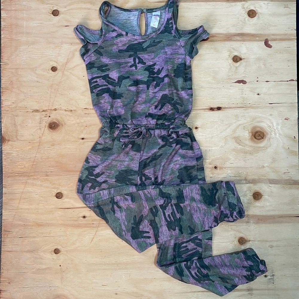 Girls JUSTICE Pink Camo Jumpsuit